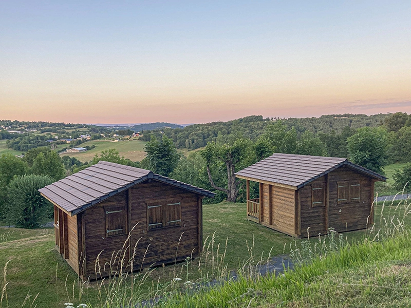 camping nature near the aubrac nature park